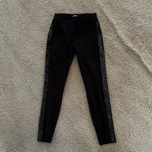 Stretch Legging Dress Pant with Sequins